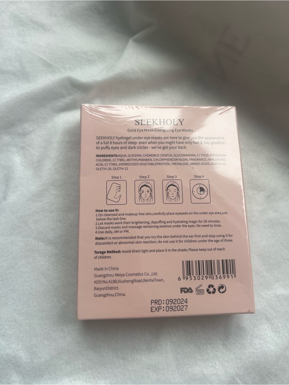 Energizing Eye Masks - Pink Gold Under-Eye Patches - Picture 2 of 2